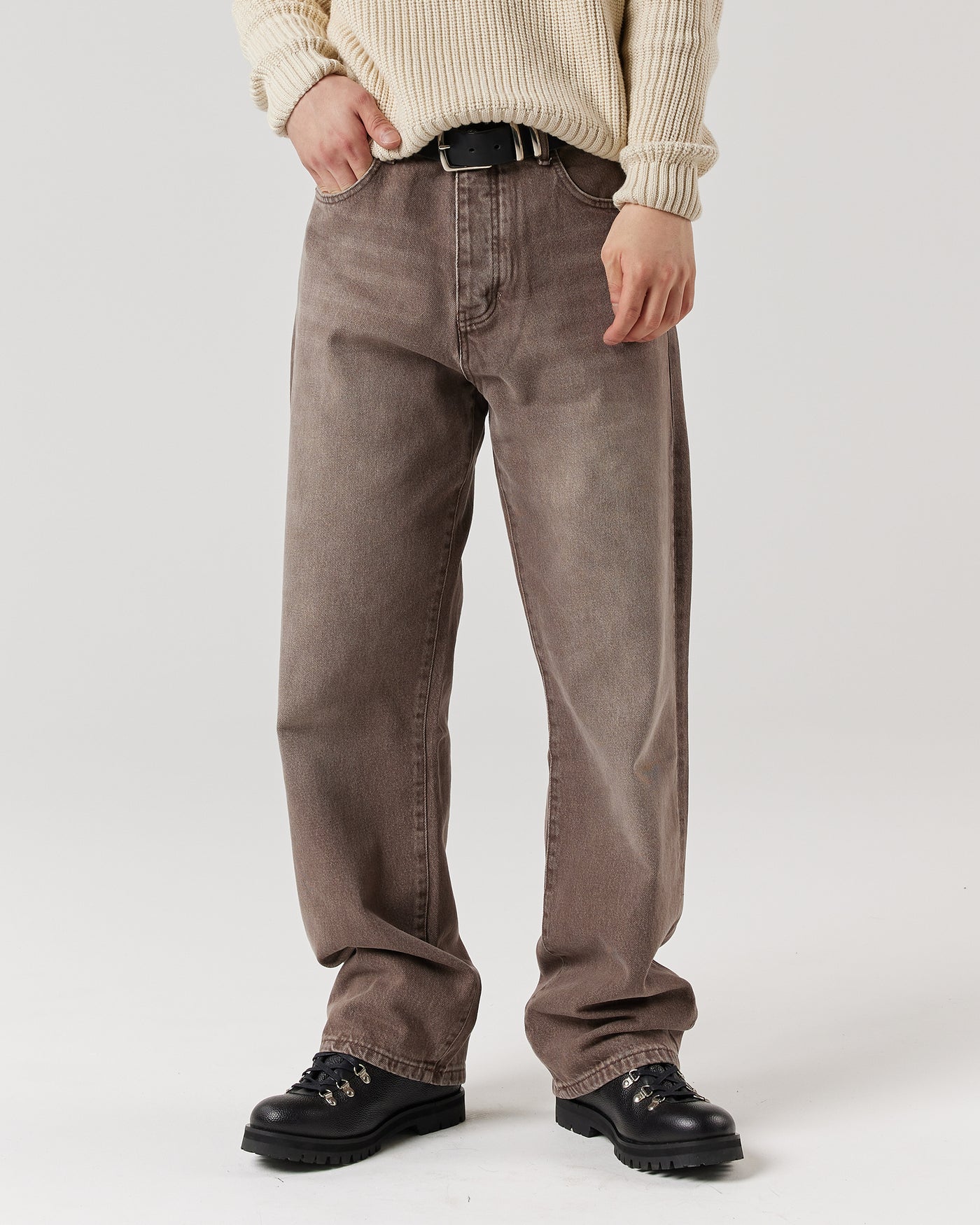 Classic Jeans - Washed Brown