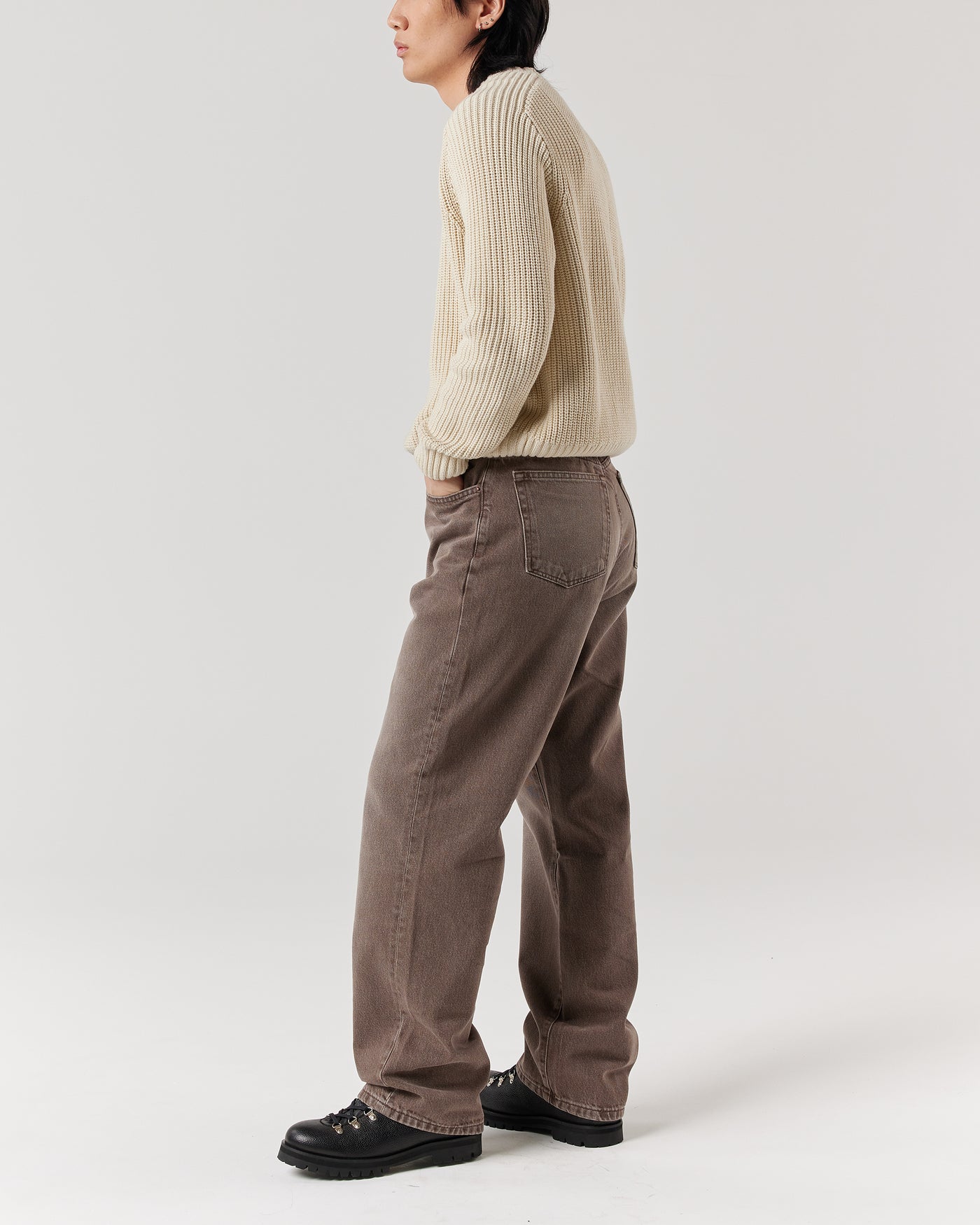 Classic Jeans - Washed Brown