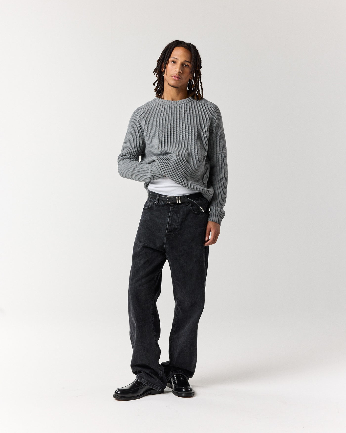 Everyday Fisherman Sweater - Grey