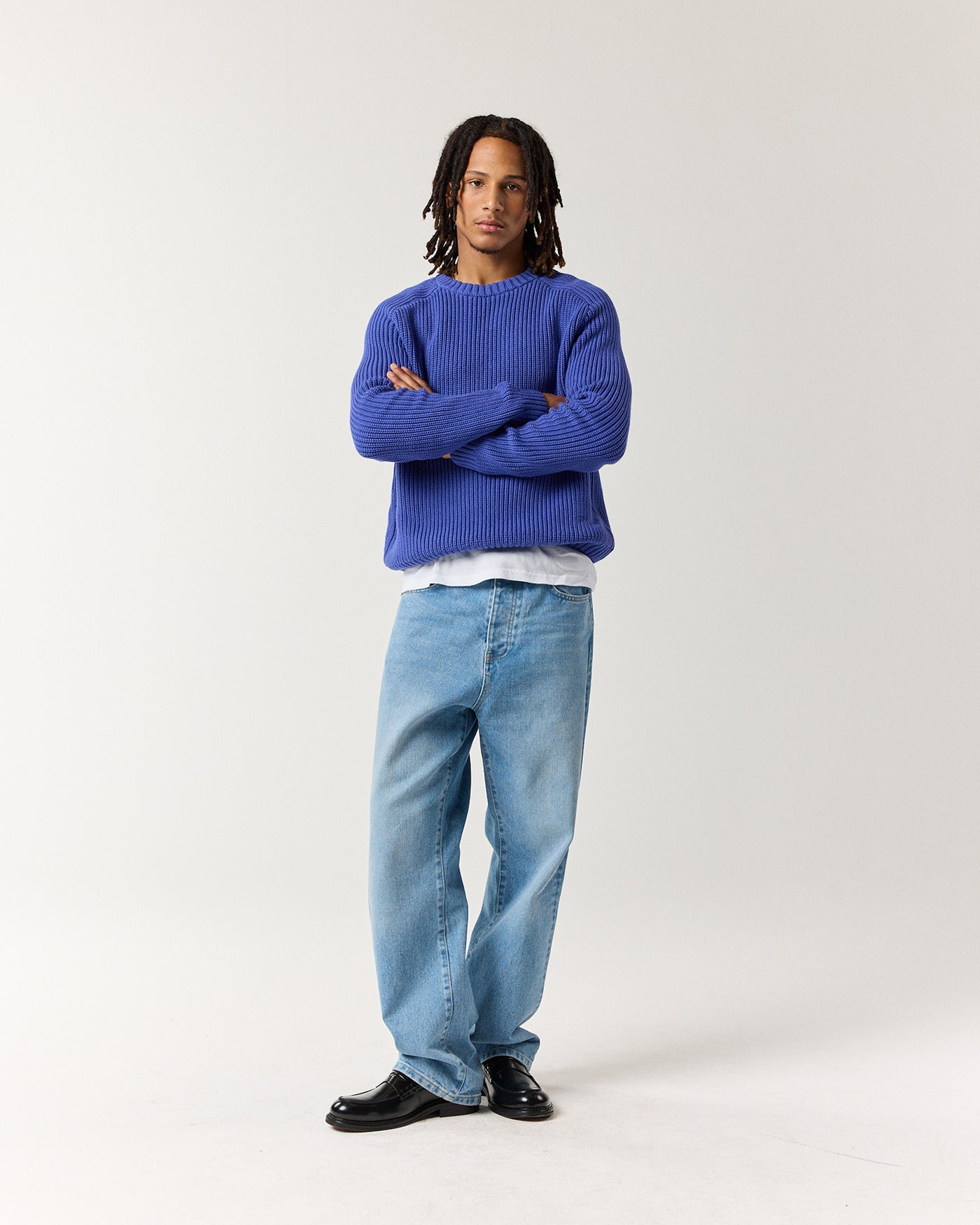 Everyday Fisherman Sweater - Periwinkle