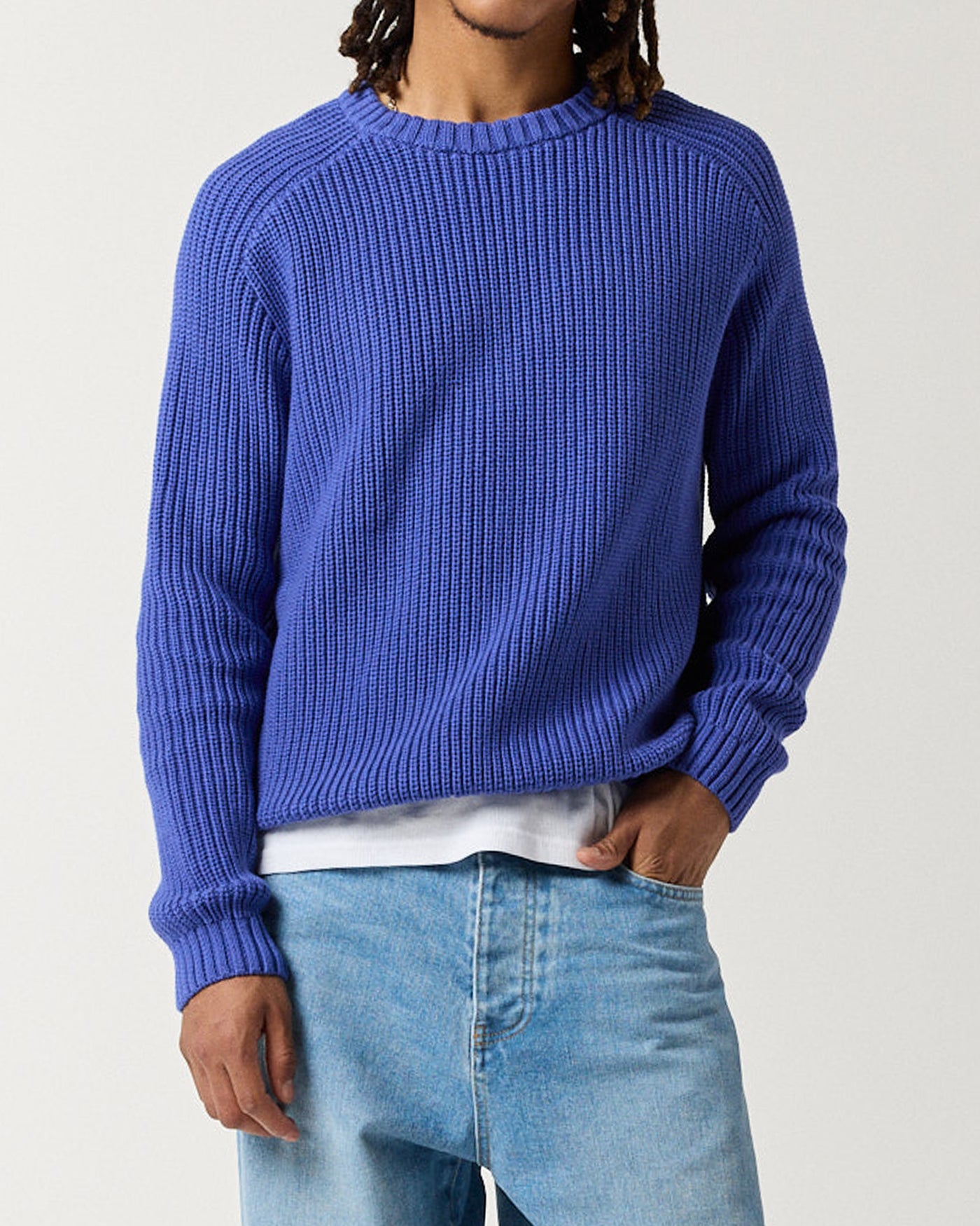 Everyday Fisherman Sweater - Periwinkle