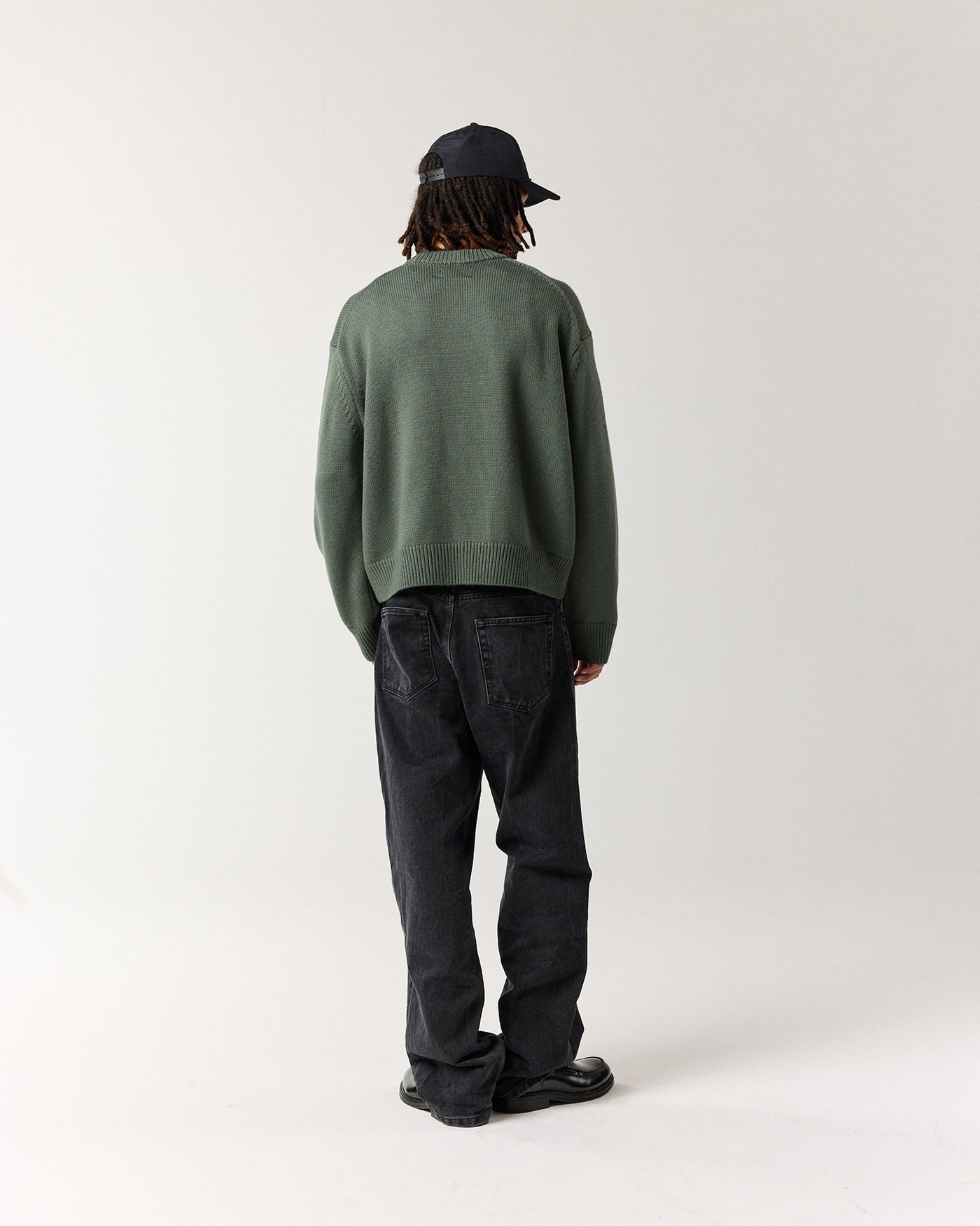 Merino Crew Knit - Sage Green