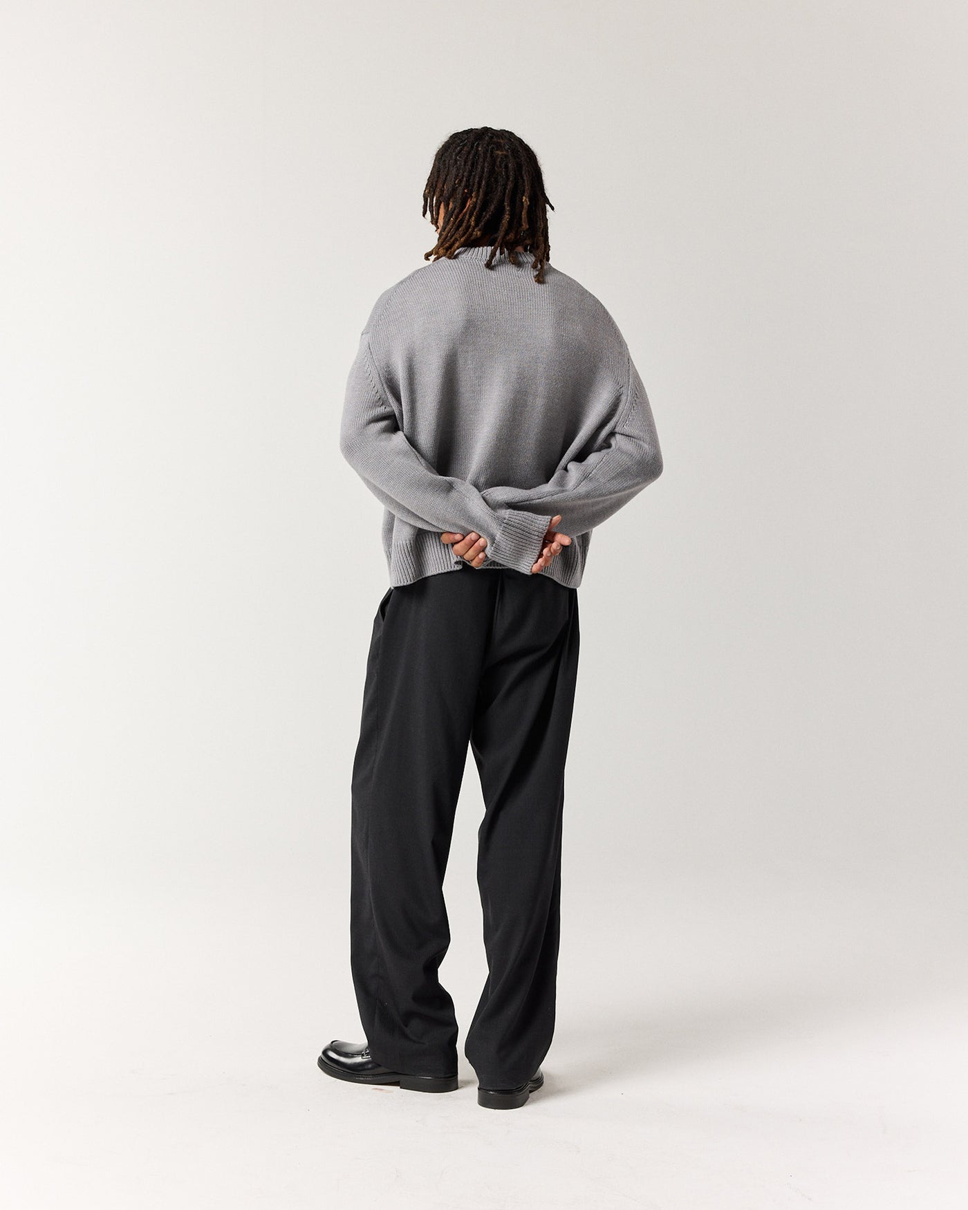 Merino Crew Knit - Grey