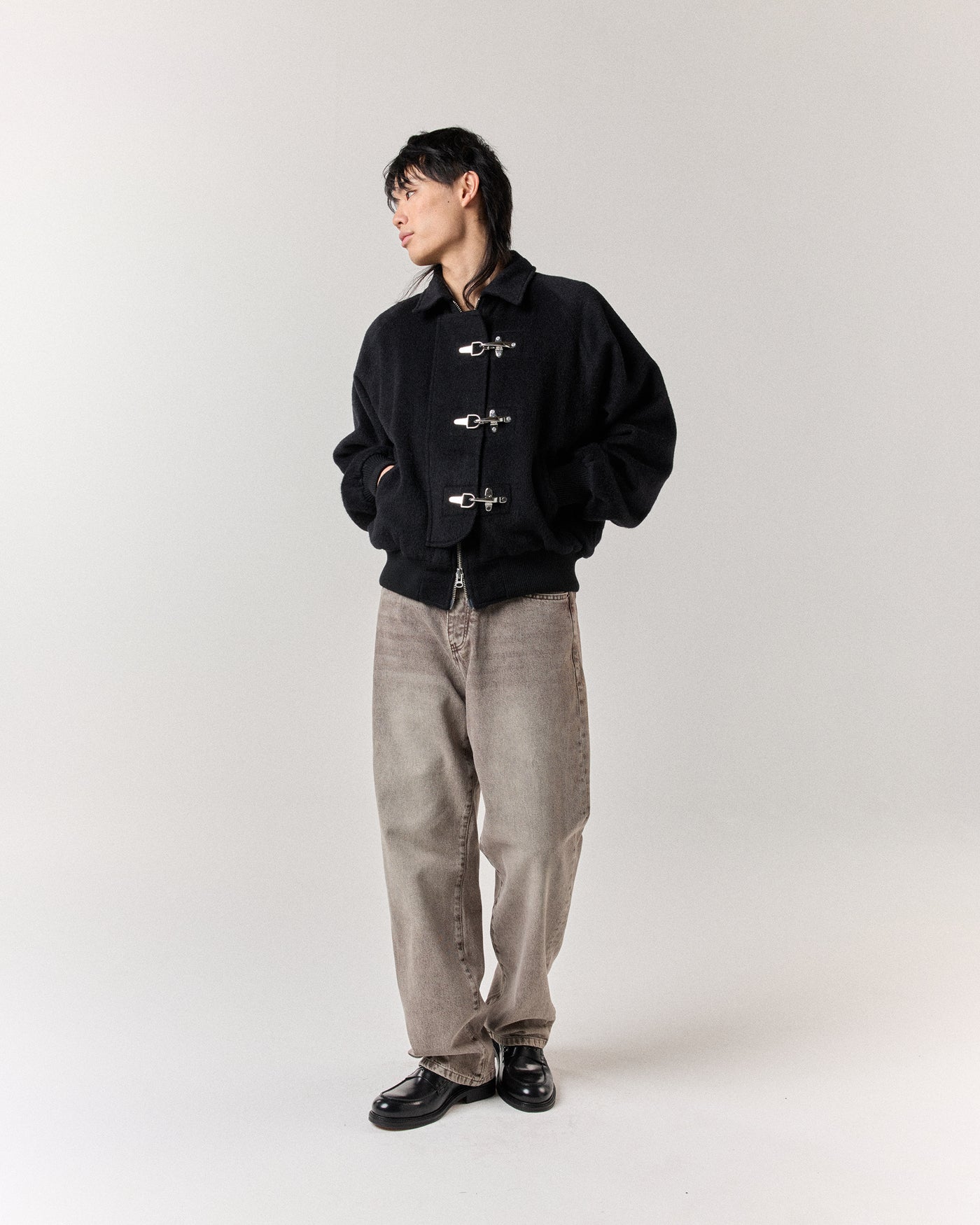 Fireman Clasp Jacket - Black