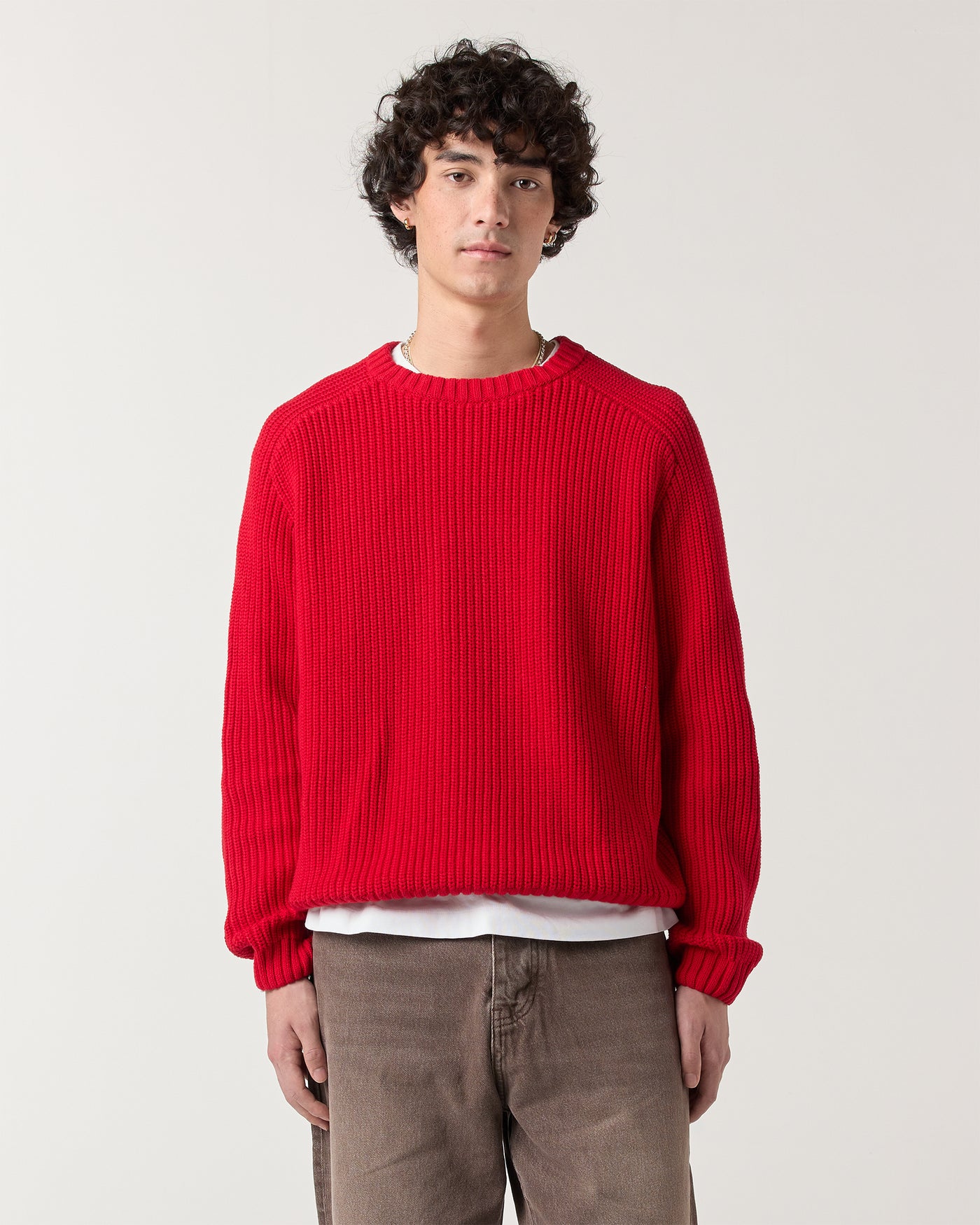 Everyday Fisherman Sweater - Red