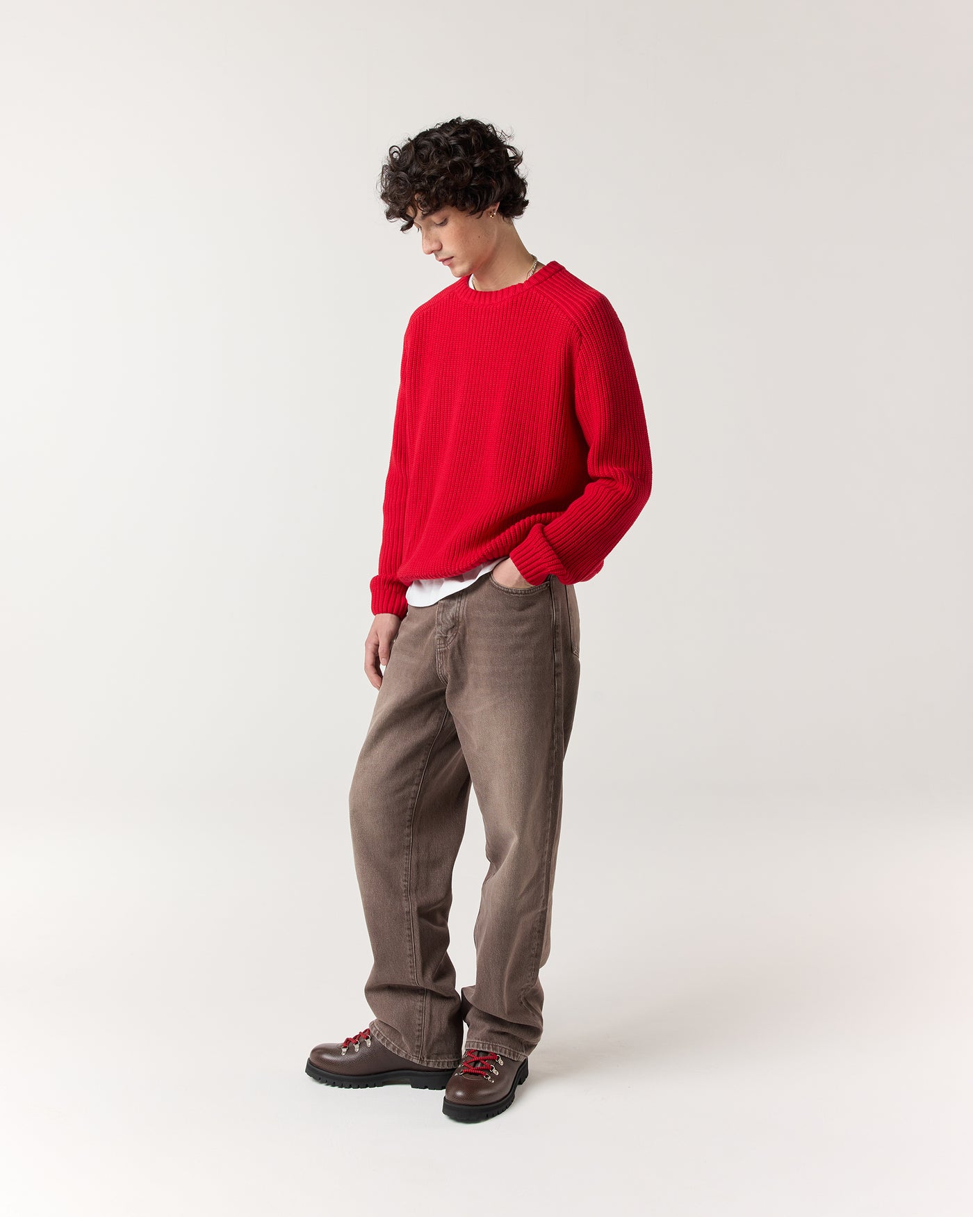 Everyday Fisherman Sweater - Red