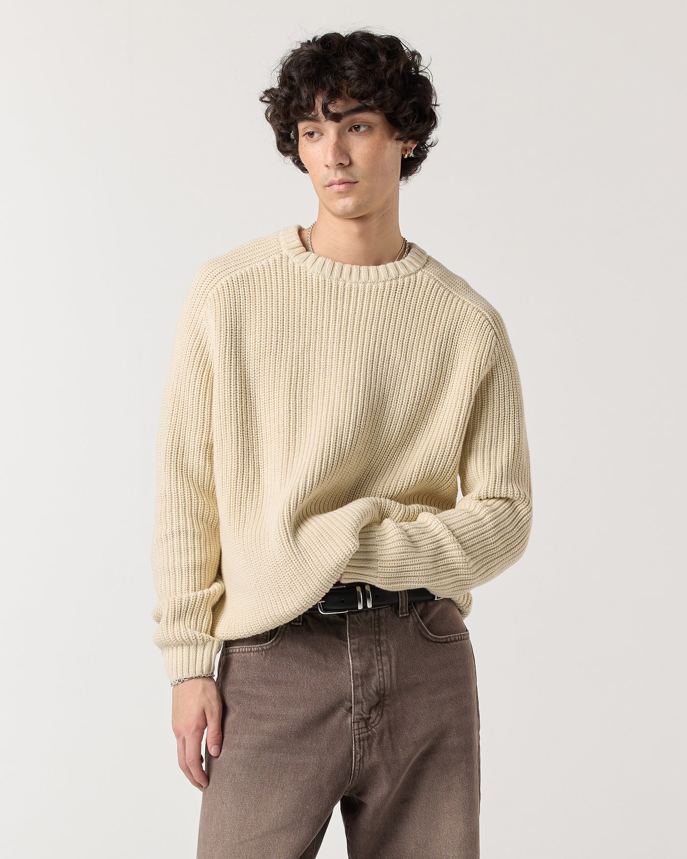 Everyday Fisherman Sweater - Stone