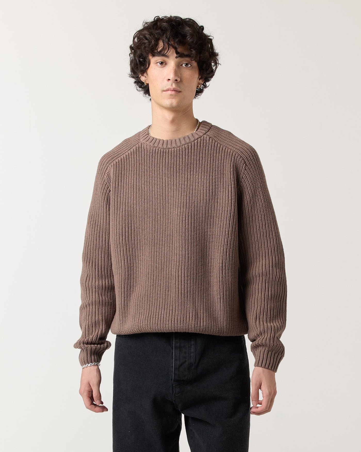 Everyday Fisherman Sweater - Walnut