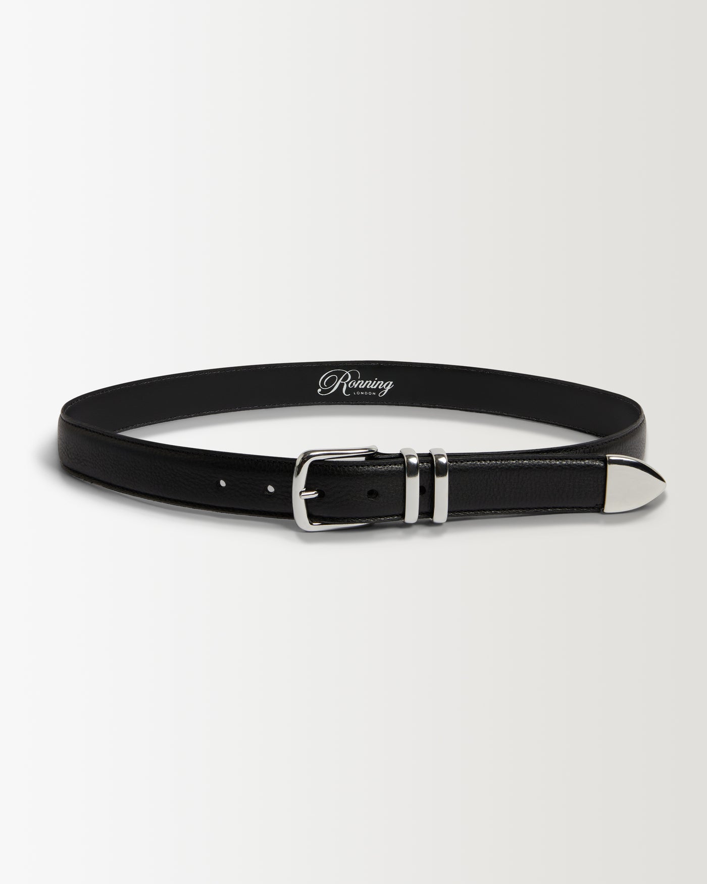 Western Leather Belt - Black