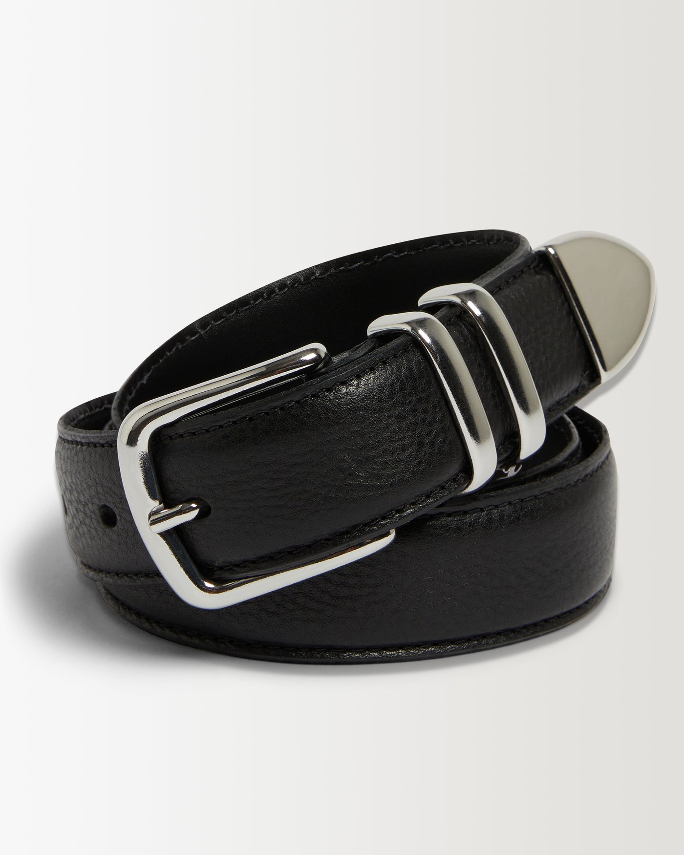 Western Leather Belt - Black